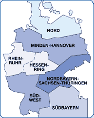 EDEKA Regionenkarte EDEKA Regionenkarte